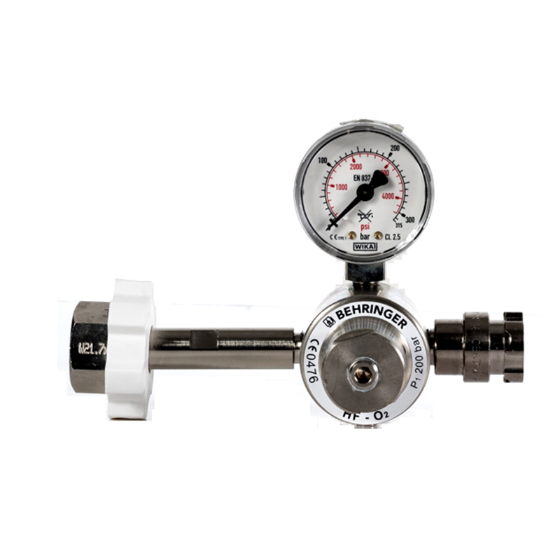 HF cylinder pressure regulator with terminal unit